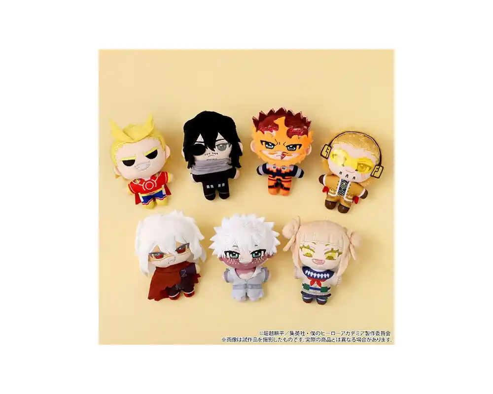 Bestel Nu My Hero Academia - Peluches Toga / Dabi / All Might / Endeavor / Aizawa / Hawks /Tomura - Movic