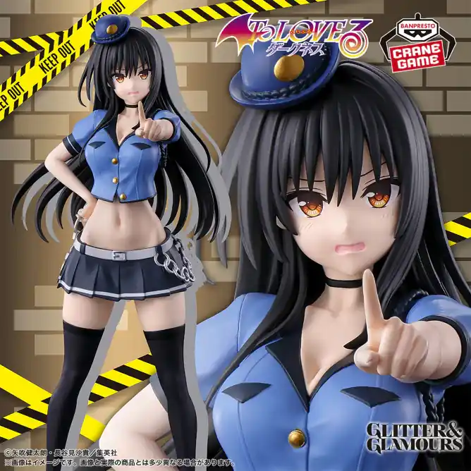 Figurine Yui Kotegawa Police Ver. Glitter & Glamours To Love Ru Hoge Kwaliteit
