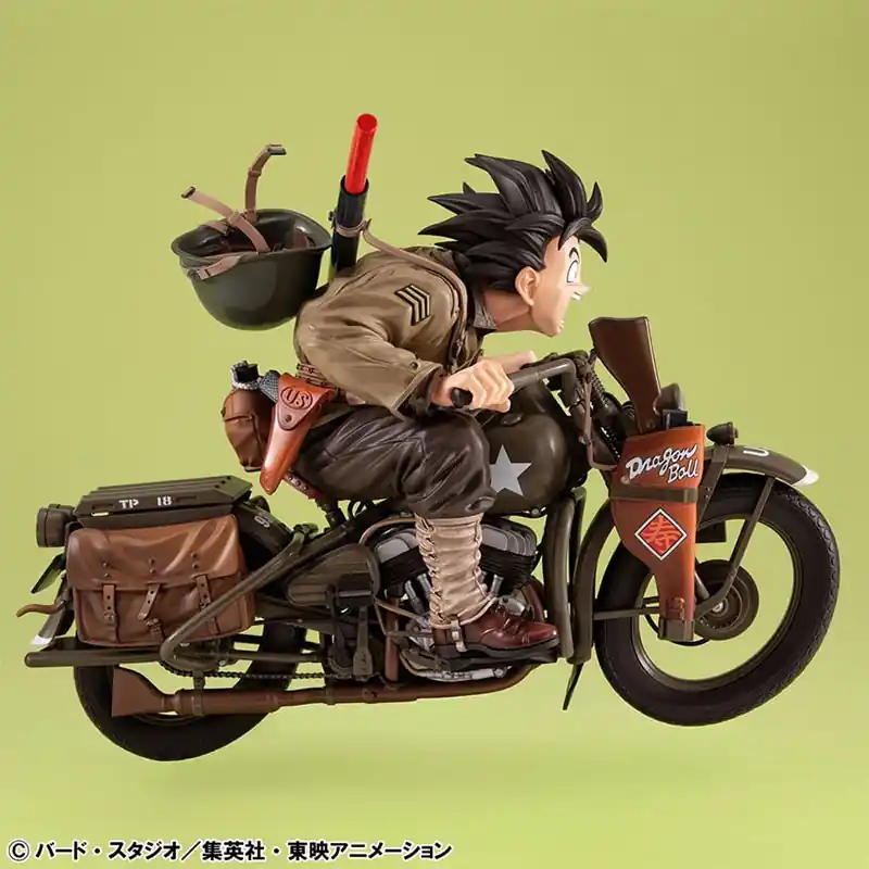 Dragon Ball Z – Figurine Son Goku & Bike – Desktop Real McCoy Premium