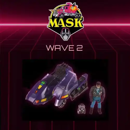 Veilige Betaling M.A.S.K. MASK Figurine et Véhicule SSC (Stealth Submarine Cycle) Piranha avec Sly Rax – The Loyal Subjects