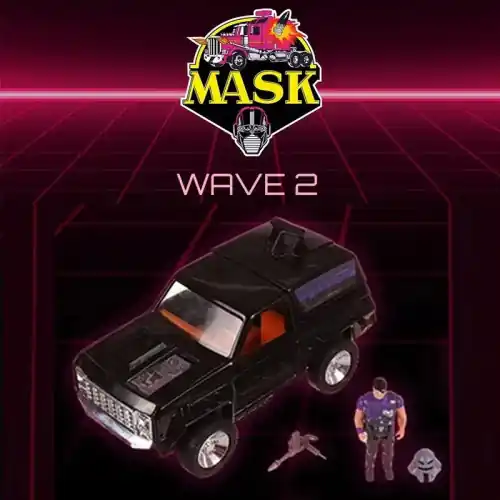 M.A.S.K. MASK Figurine et Véhicule AAV (Armored Assault Vehicle) Jackhammer avec Cliff Dagger – The Loyal Subjects Beperkt Aanbod