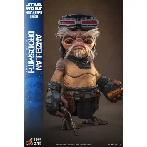 Direct Verzonden Hot Toys LMS017 Star Wars The Mandalorian and Grogu Figurine 1/1 Anzellan Droidsmith 27cm