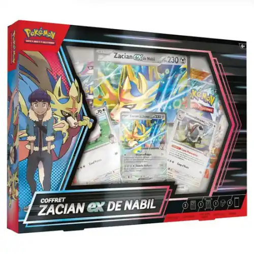 Meest Verkocht Pokémon Coffret Zacian ex de Nabil 4 Boosters *Français*