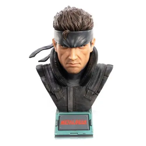 Metal Gear Solid buste 1/1 Solid Snake 56 cm F4F Exclusieve Aanbieding