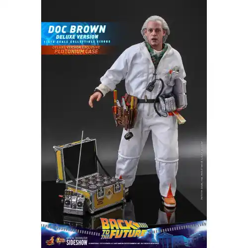 HotToys MMS610 Retour vers le Futur Doc Brown (Back to the Future) Figurine Deluxe Version 30cm Populair