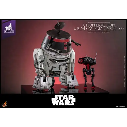 HOTTOYS TMS152 Star Wars figurine set 1/6 Chopper (C1-10P™) & BD-1™ (Imperial Disguise) 18 cm & 8 cm Exclusieve Aanbieding