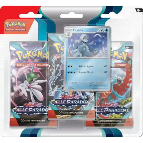 Pokémon Tripack EV04 Ecarlate et Violet Faille Paradoxe Cryodo *FR* Voordeelprijs