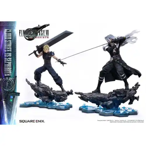 Final Fantasy VII Rebirth pack 2 statue 1/4 Cloud Strife vs Sephiroth 69 cm - SQUARE ENIX Exclusieve Aanbieding
