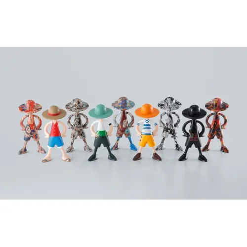 Superprijs One Piece assortiment 10 mini-figurines Luffy´s Archive of Adventure 9 cm - BANDAI