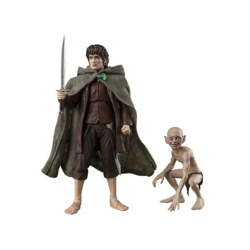 Le Seigneur des Anneaux figurines S.H. Figuarts Frodo Baggins & Gollum - BANDAI Koopje