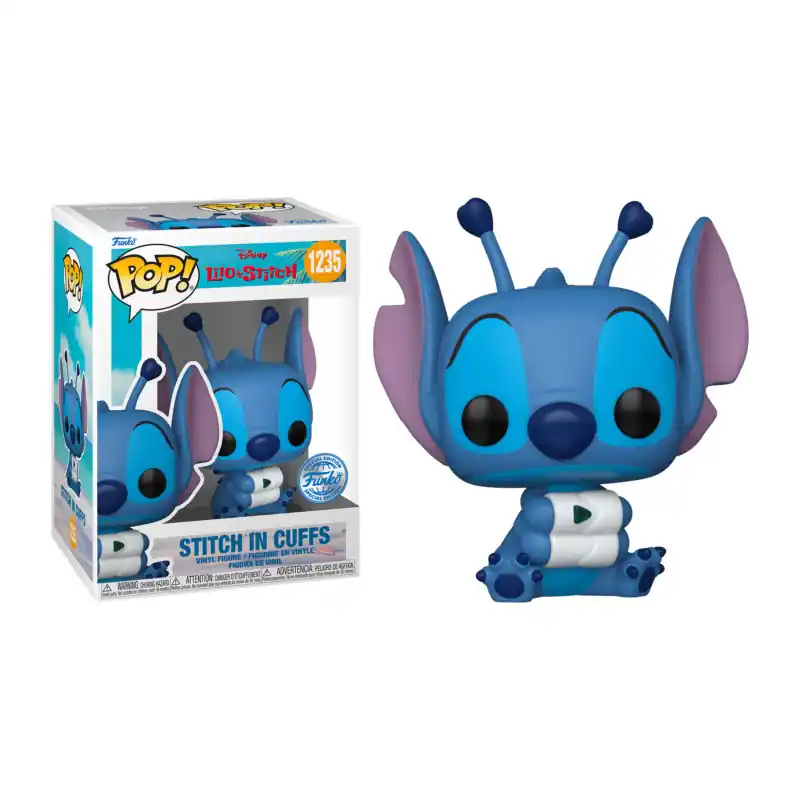 STITCH IN CUFFS / LILO ET STITCH / FIGURINE FUNKO POP / EXCLUSIVE SPECIAL EDITION Op = Op
