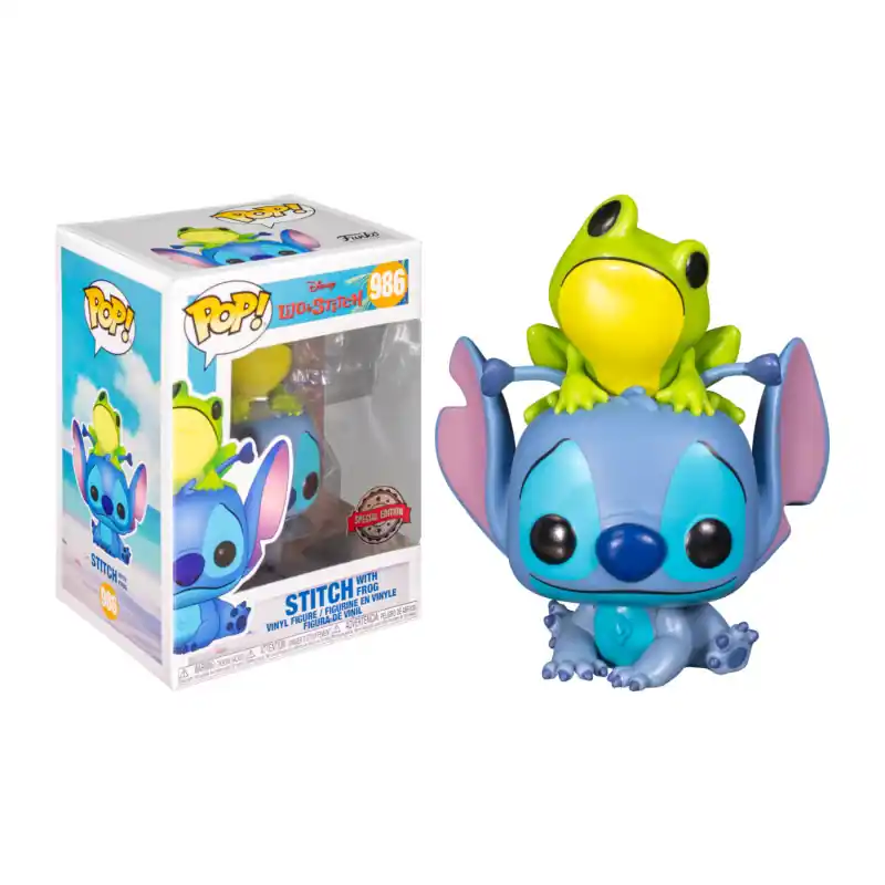 Gereduceerde Prijs STITCH WITH FROG / LILO ET STITCH / FIGURINE FUNKO POP / EXCLUSIVE SPECIAL EDITION