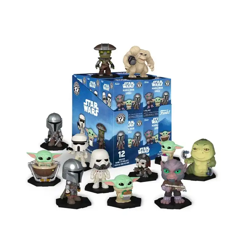 DISPLAY DE 12 MYSTERY MINIS / STAR WARS THE MANDALORIAN AND GROGU / FIGURINE FUNKO POP Koop Vandaag