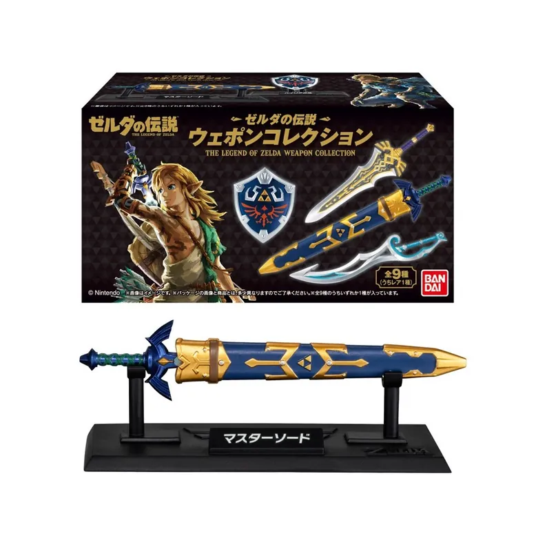Finale Uitverkoop Display Maquettes Shokugan Nintendo Zelda – Weapon Collection W1 (Boite de 10 Blindbox)