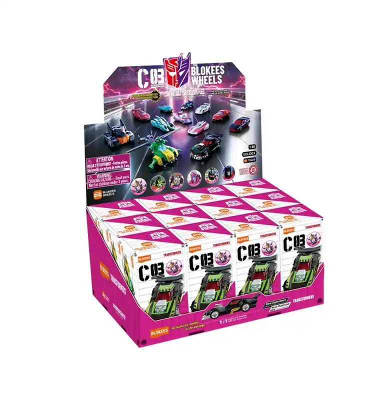Display Mini-Maquettes Blokees Transformers – Wheels C03 Wreck‘N Rule (12 Blindbox) Seizoensaanbieding