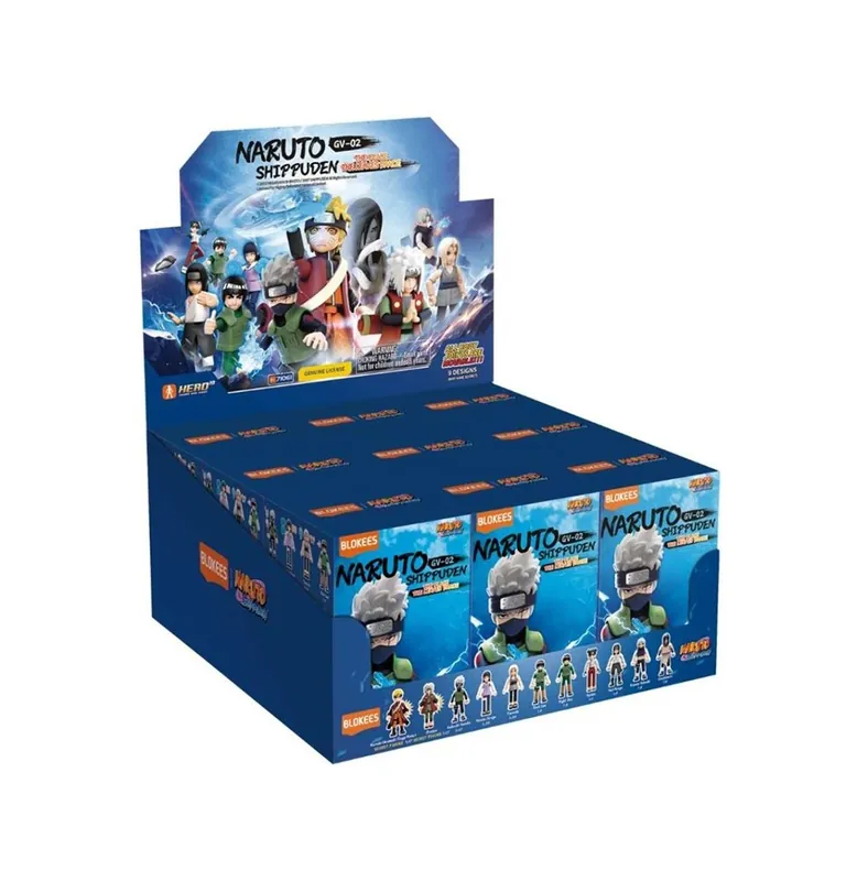 Gratis Retour Display Mini-Maquettes Blokees Naruto Galaxy Version 02 - Ultimate Bond (9 Blind Box)