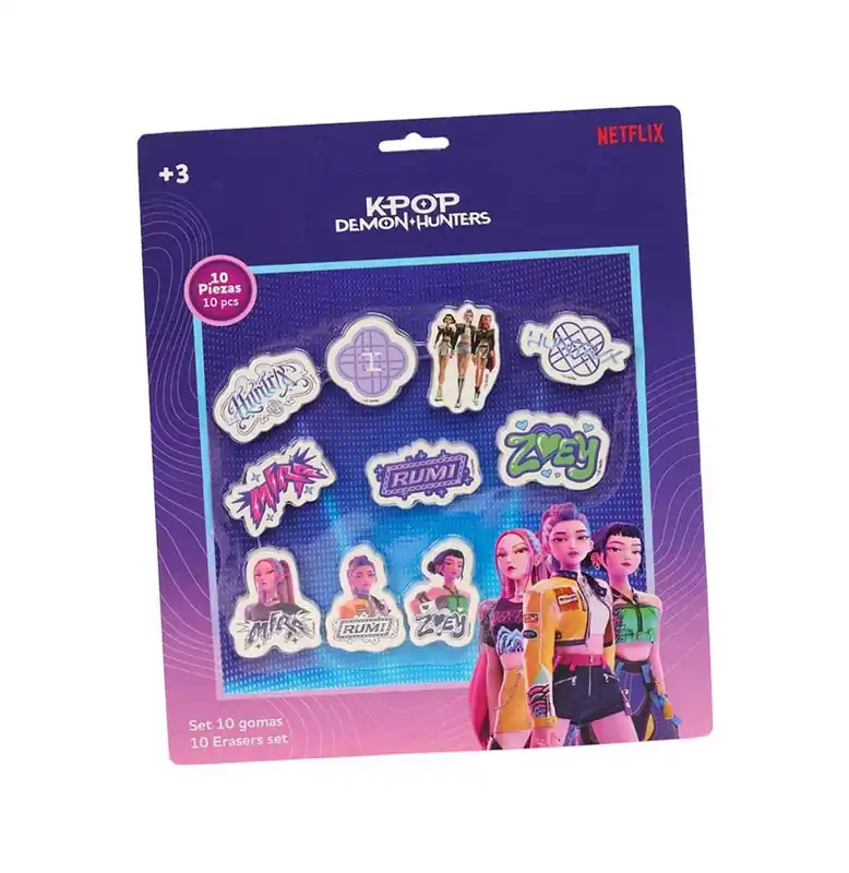Set De 10 Gommes Kpop Demon Hunter Laatste Kans