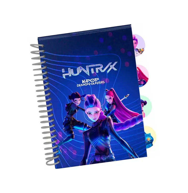 Alleen Vandaag Cahier Kpop Demon Hunter A5 Couverture Rigide 4 Intercalaires (21×15 cm)