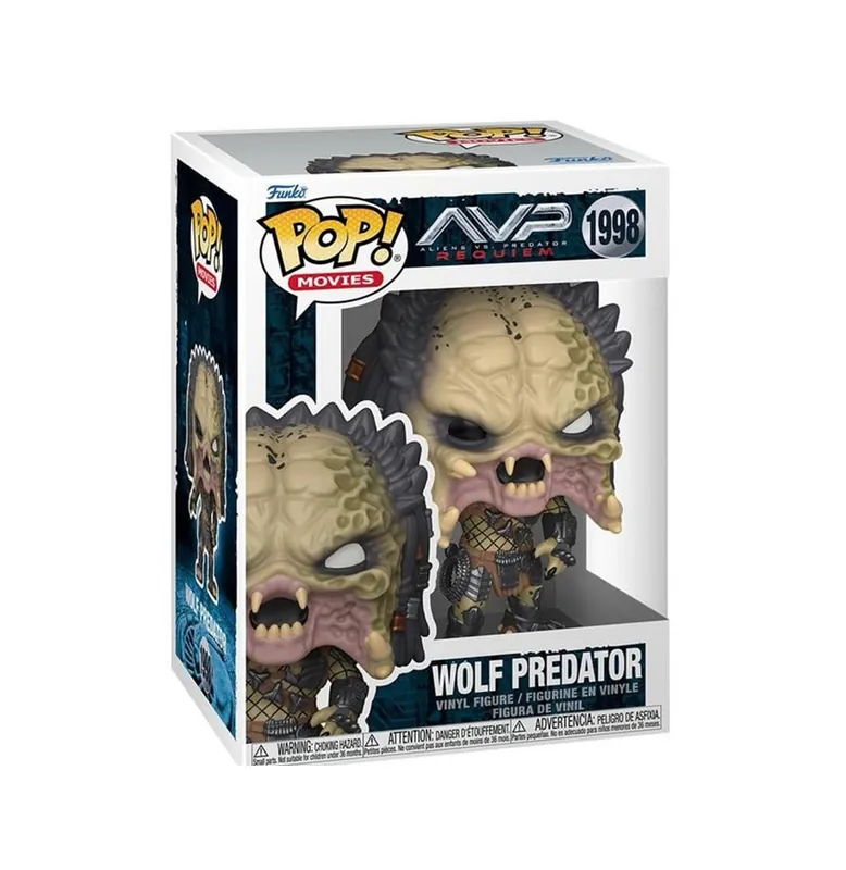 Hoge Kwaliteit Funko Pop ! Alien Predator - Wolf Predator (9 cm) (Existe en CHASE)