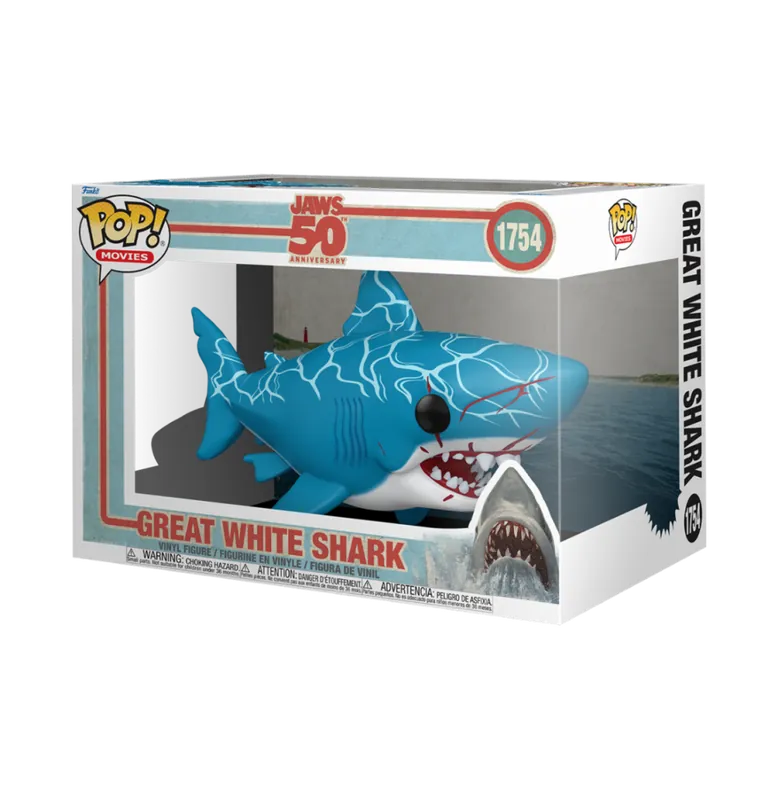 Funko Pop ! Jaws – Grand requin blanc rétro (S3) 15 cm Beperkt Aanbod