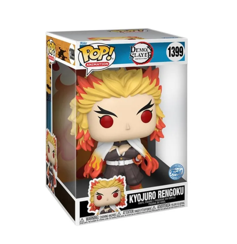 Exclusieve Aanbieding Figurine Demon Slayer Kimetsu No Yaiba - Rengoku Exclu Jumbo Pop 25cm