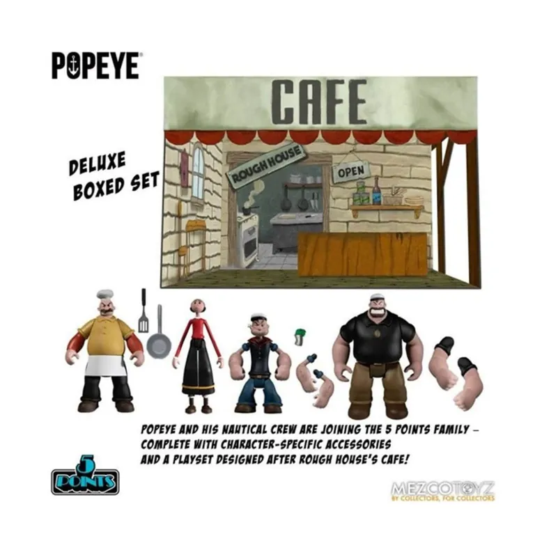 Figurine Popeye - Set 4 Figurines 10cm Actieprijs