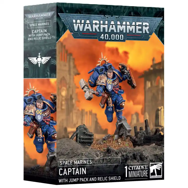 Laatste Kans Space Marines - Capitaine avec Réacteur Dorsal et Bouclier Relique