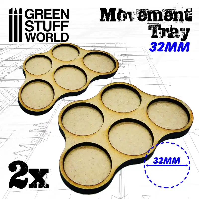 Plateaux de Mouvement MDF 32mm x5 - Horde Korting