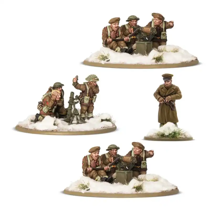 Bolt Action - British & Canadian Infantry (Winter) Heavy Weapons Platoon Beperkte Voorraad