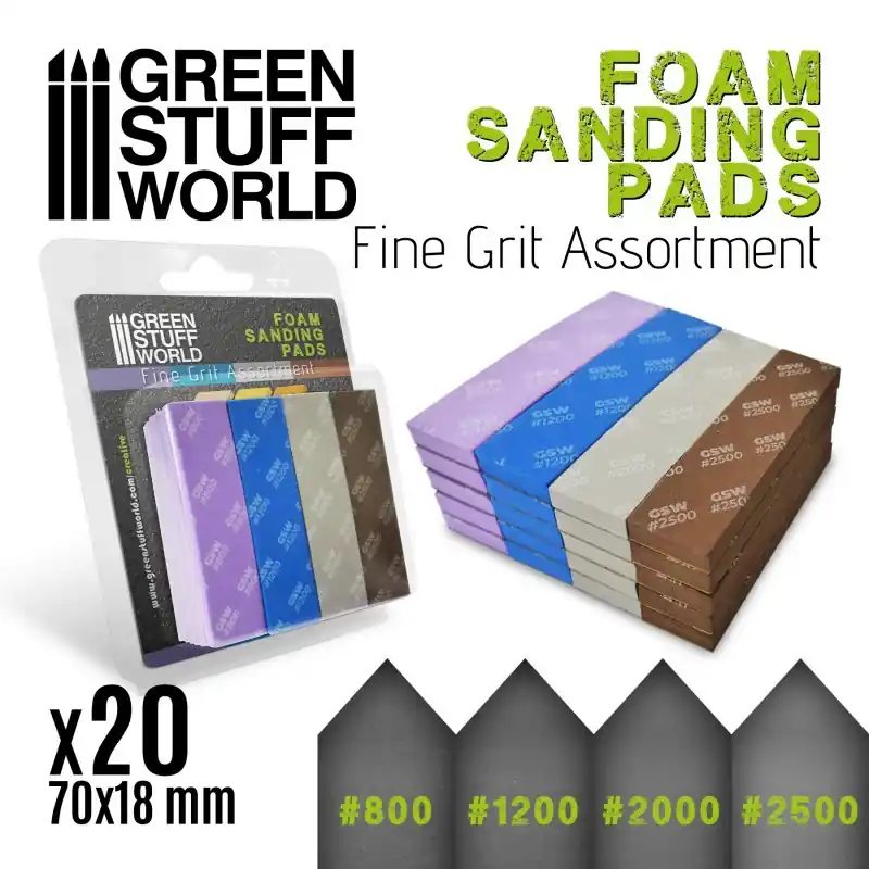 Eponge de Ponçage Flexible - Assortiment de FIN GRAIN x20 Fabrieksprijs