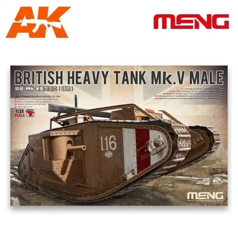 1/35 British Heavy Tank Mk.V Male Favoriet