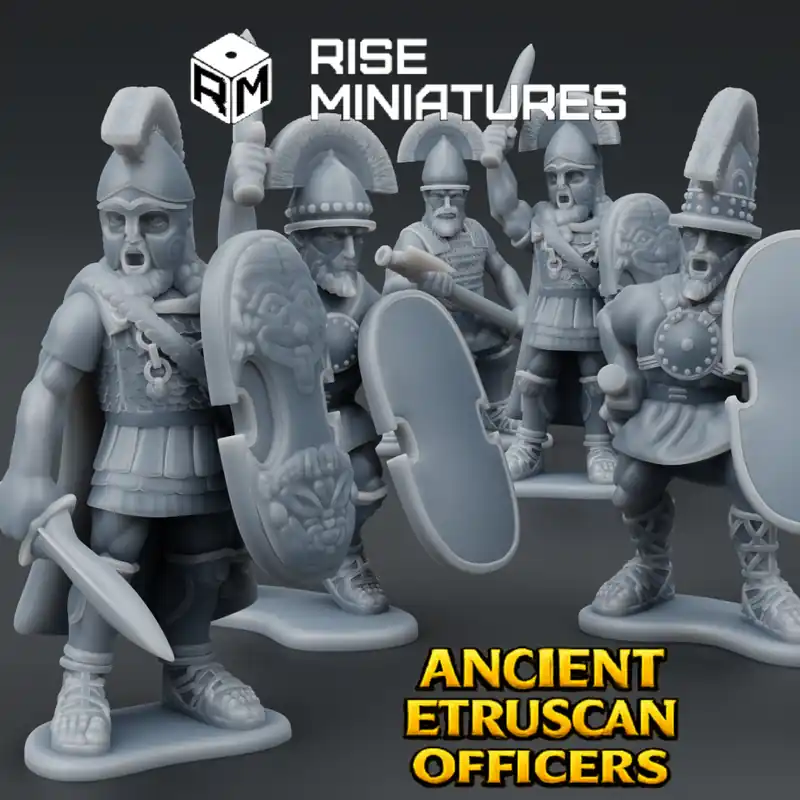 Rise Miniatures – Rise of Ancient Wars – Pack Etrusque Ancien – Officiers à pied Meest Verkocht