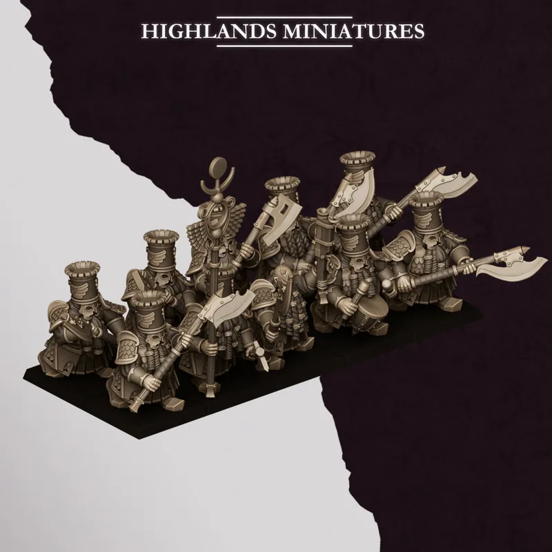 Highlands Miniatures - Sons Of Marduk - Marduk Heavy Guard Heavy Weapons with EMC Gratis Retour