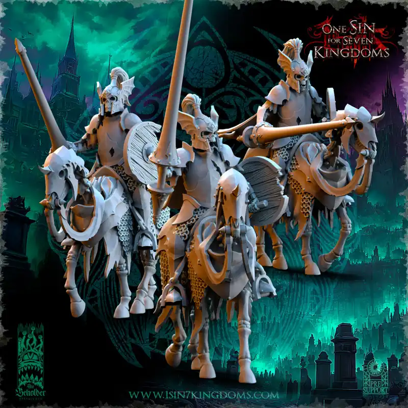 The Beholder Miniatures - Legion des Morts - Chevaliers des Tombes Laatste Versie