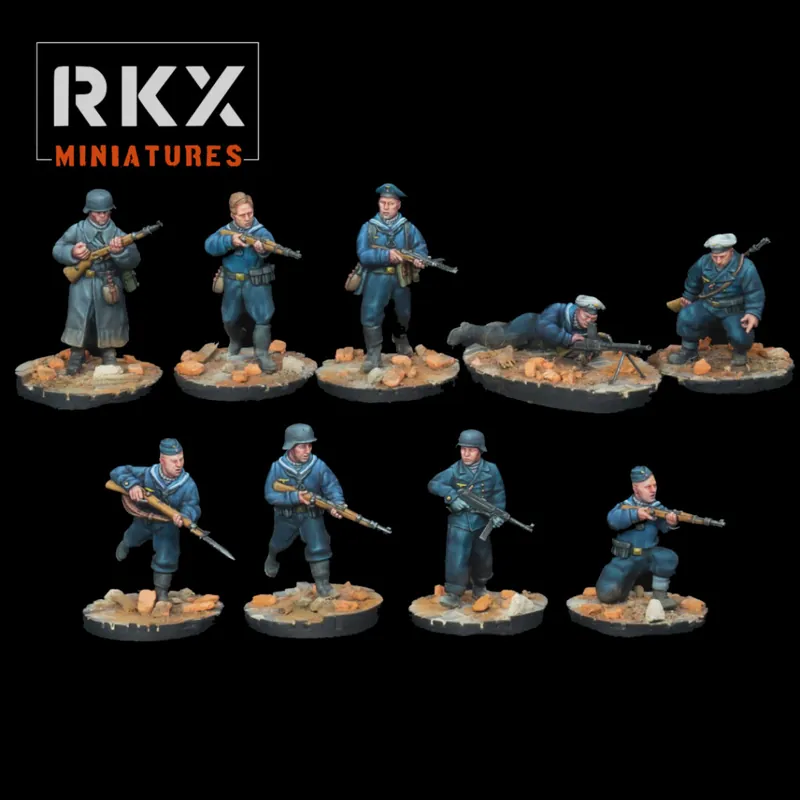 Must-Have RKX Miniatures - Kriegsmarine Squad - German WW2