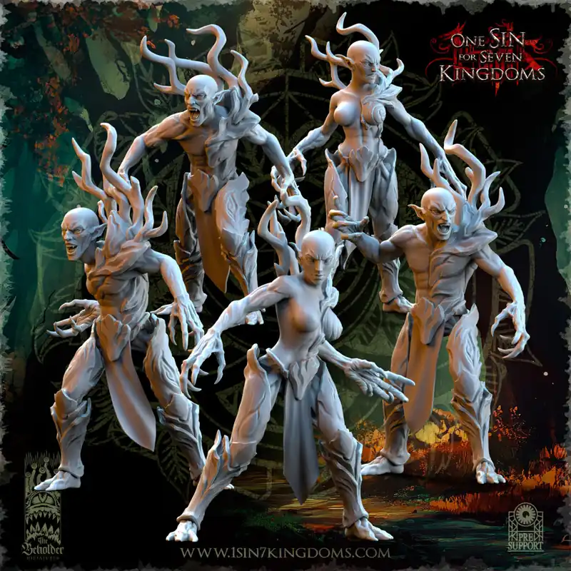 The Beholder Miniatures - Sylvains - Invocations des Bois Betaalbaar