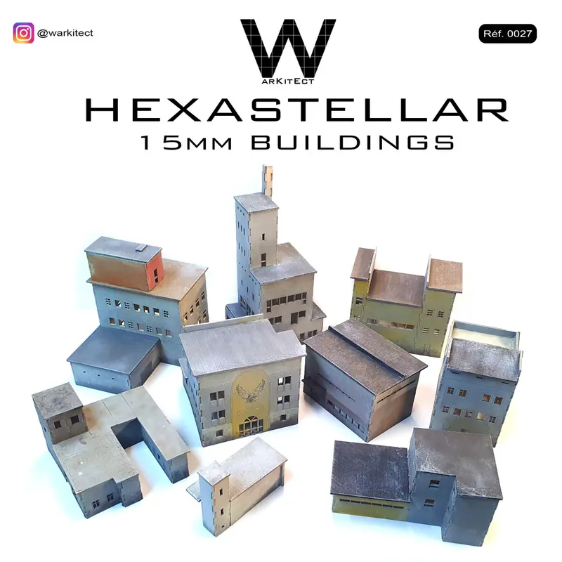 Kit Warkitect – Hexastellar – Bâtiments 15mm Nu Kopen